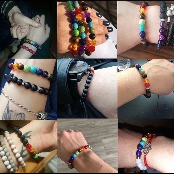 Two 7 Chakra Buddha Energy Bracelets Lapis Lazuli stone With healing pro… - Picture 5 of 5